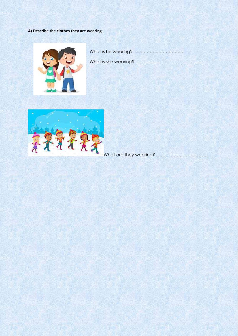 The weather and clothes