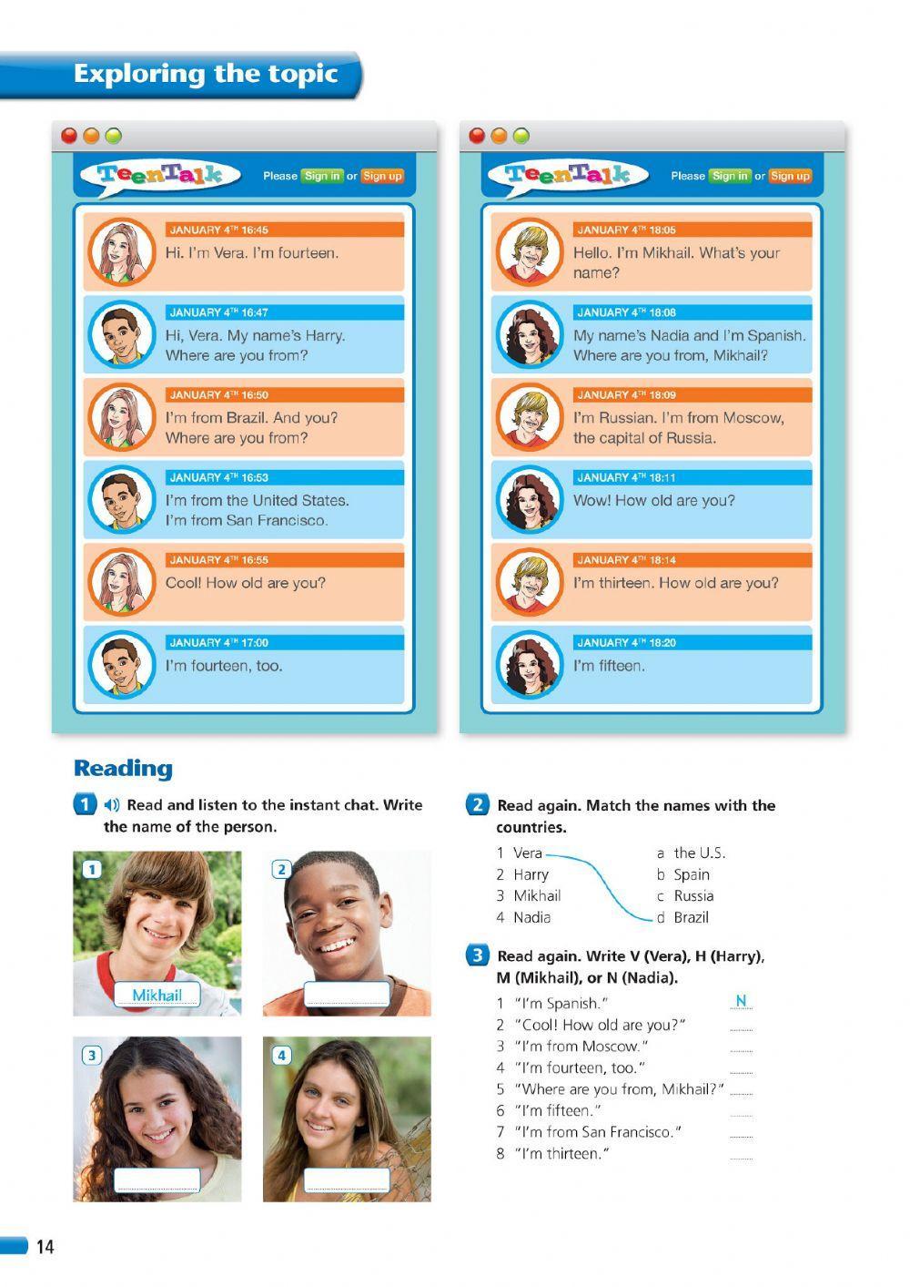 TeenTalk - Reading an instant chat