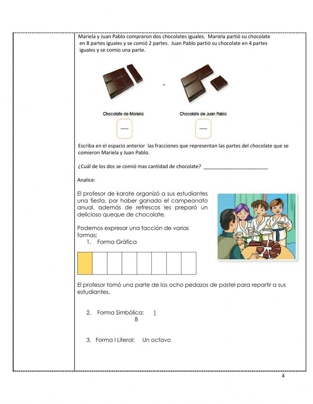 Las fracciones equivalentes, propias e impropias