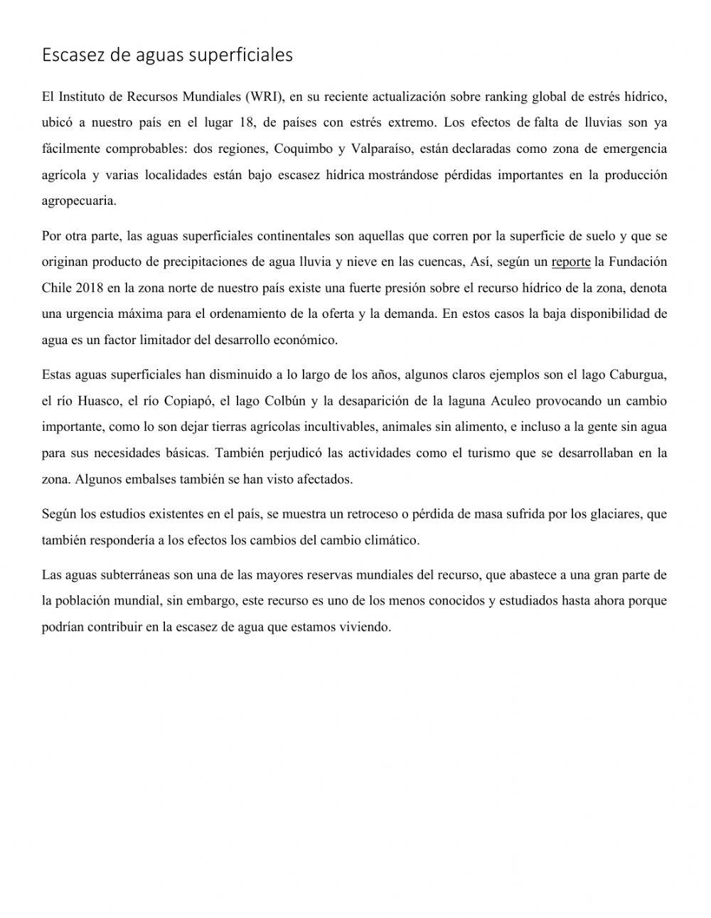 Comprensión 2 - Ciencias