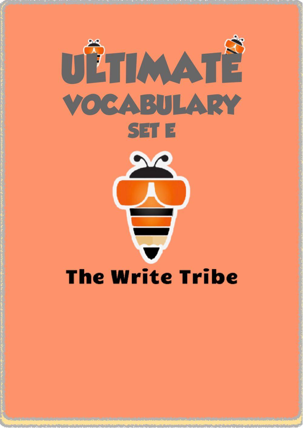 Vocabulary workbook p3-4 Part E