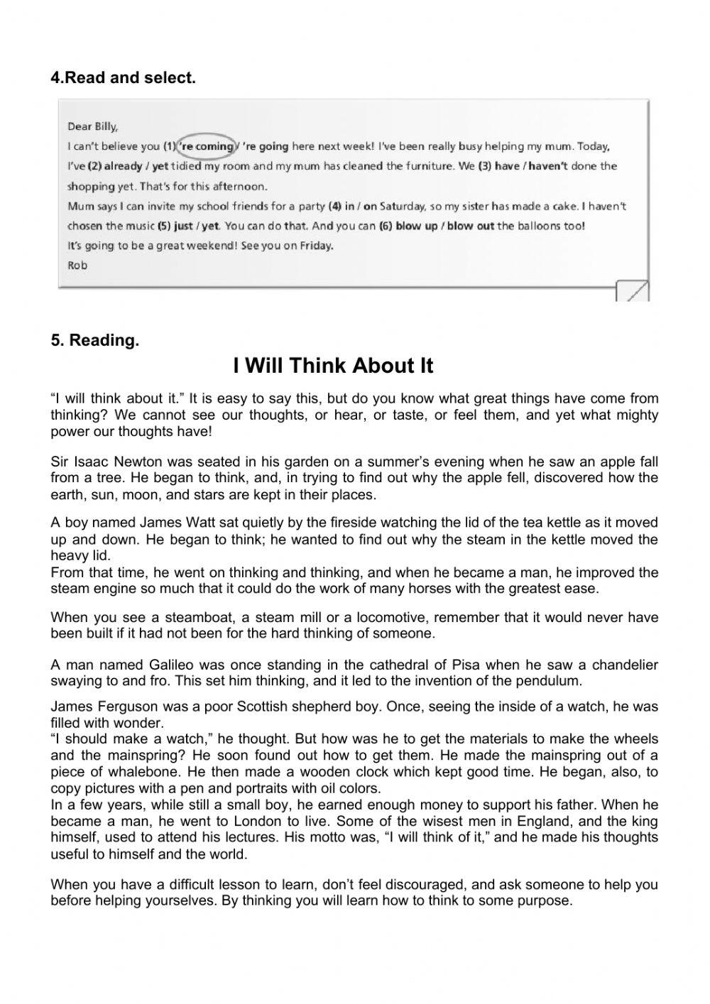English review test English review test