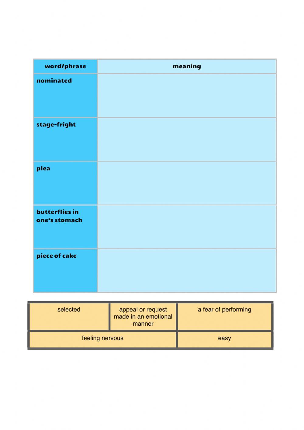 Vocabulary workbook p3-4 Part i