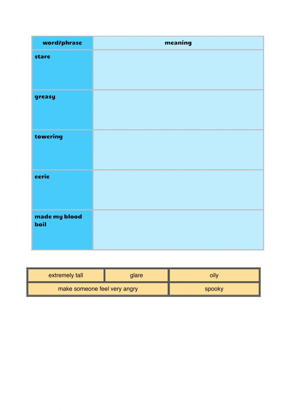 Vocabulary workbook p3-4 Part J