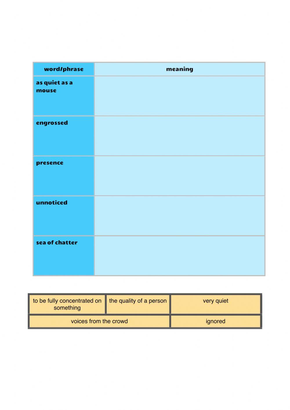 Vocabulary workbook p3-4 Part K