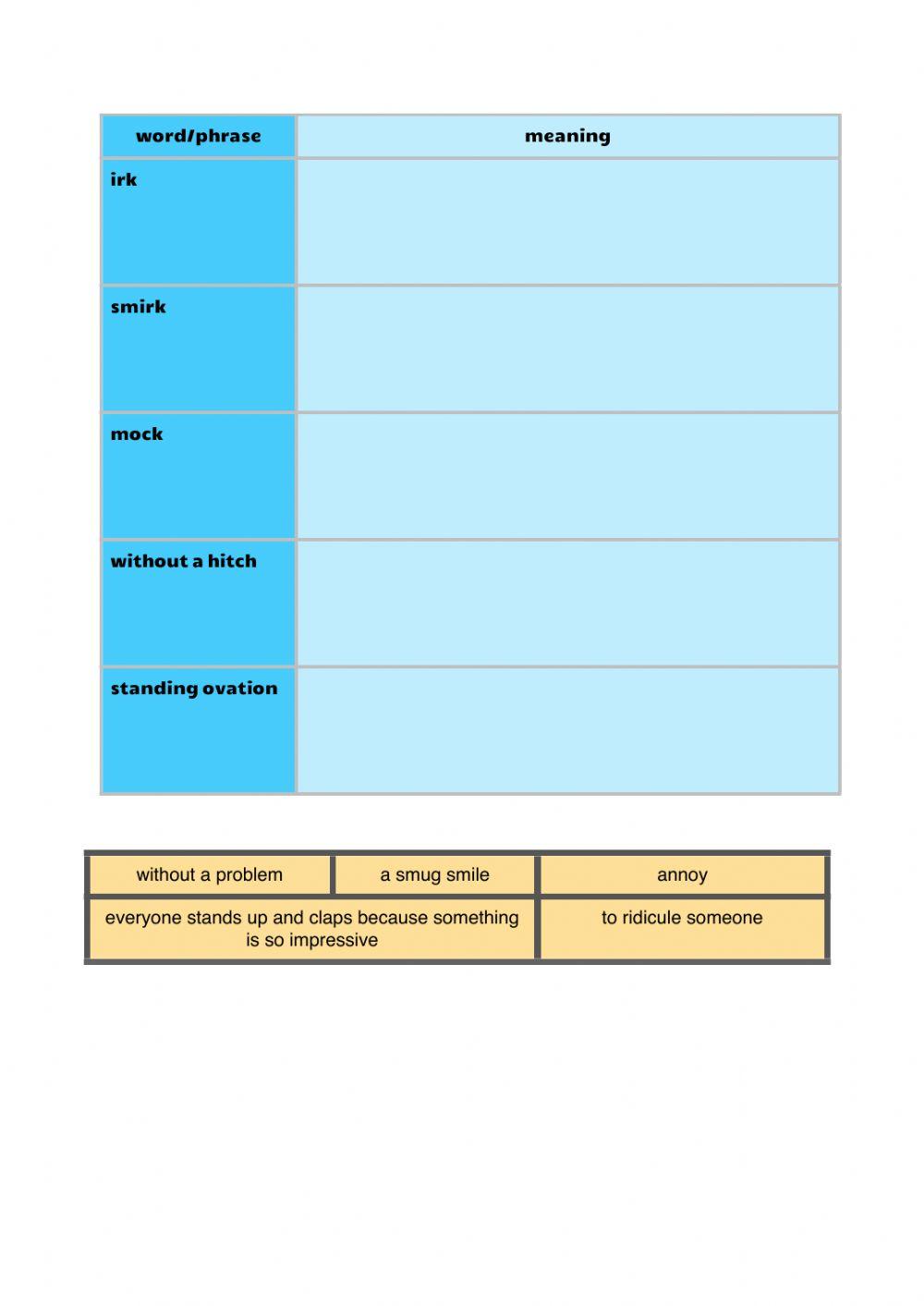 Vocabulary workbook p3-4 Part K