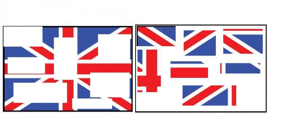 Realiza el puzzle de la bandera de reino unido