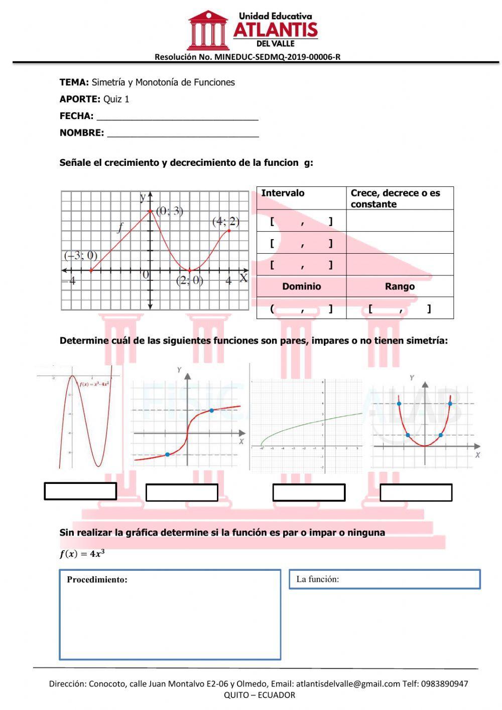 Simetría y Monotonía