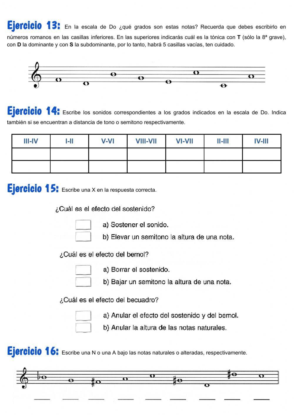 Unidad 3.1 Los intervalos, las escalas y las alteraciones