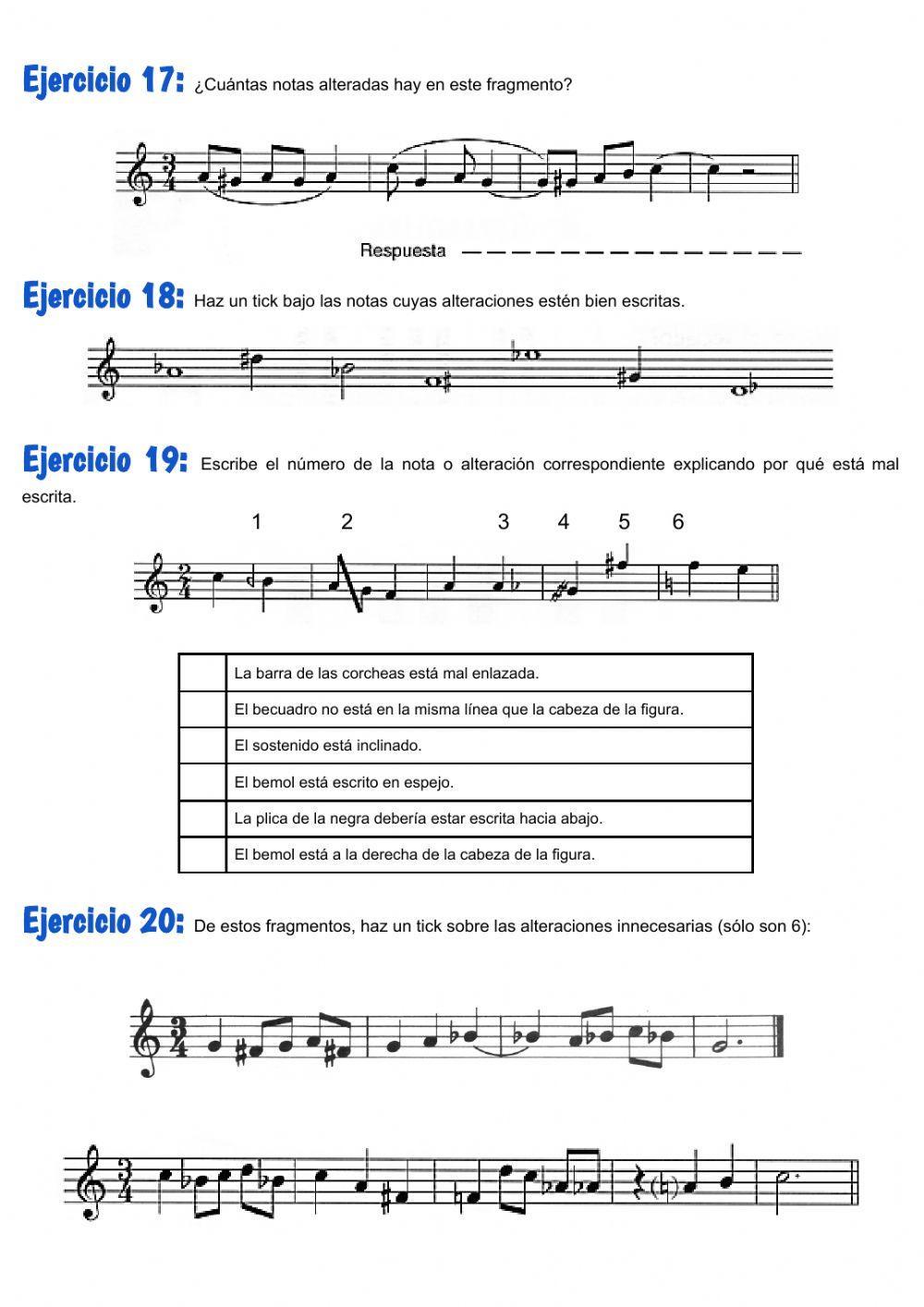 Unidad 3.1 Los intervalos, las escalas y las alteraciones