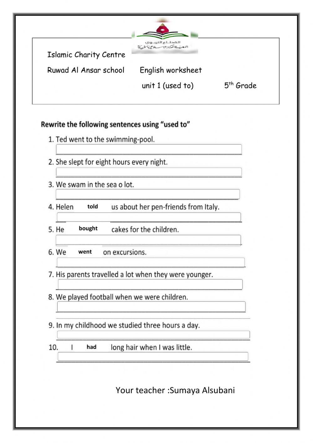 used-to-5th-grade-378766-sumayataha-liveworksheets