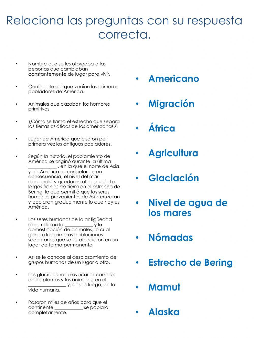 Primeros pobladores de América