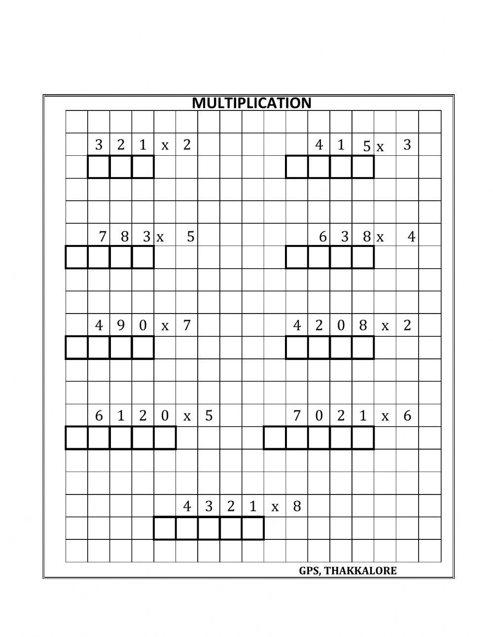Multiplication