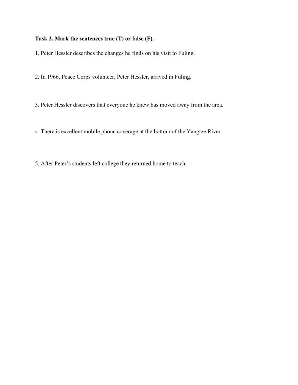 Reading Comprehension