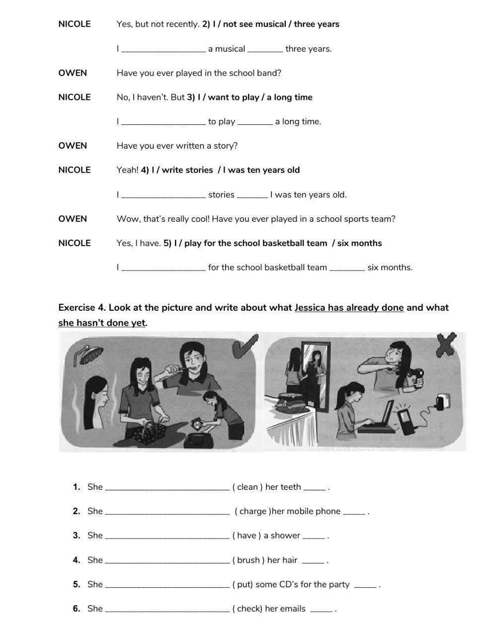 Key Words Present Perfect (Week 28)