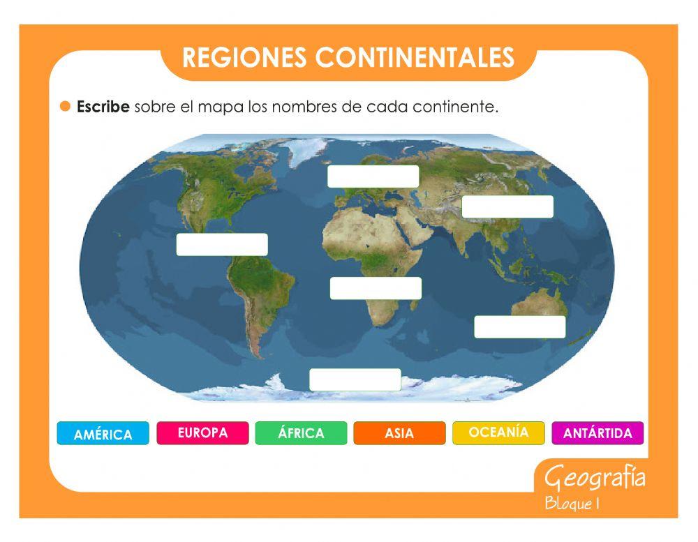Regiones continentales