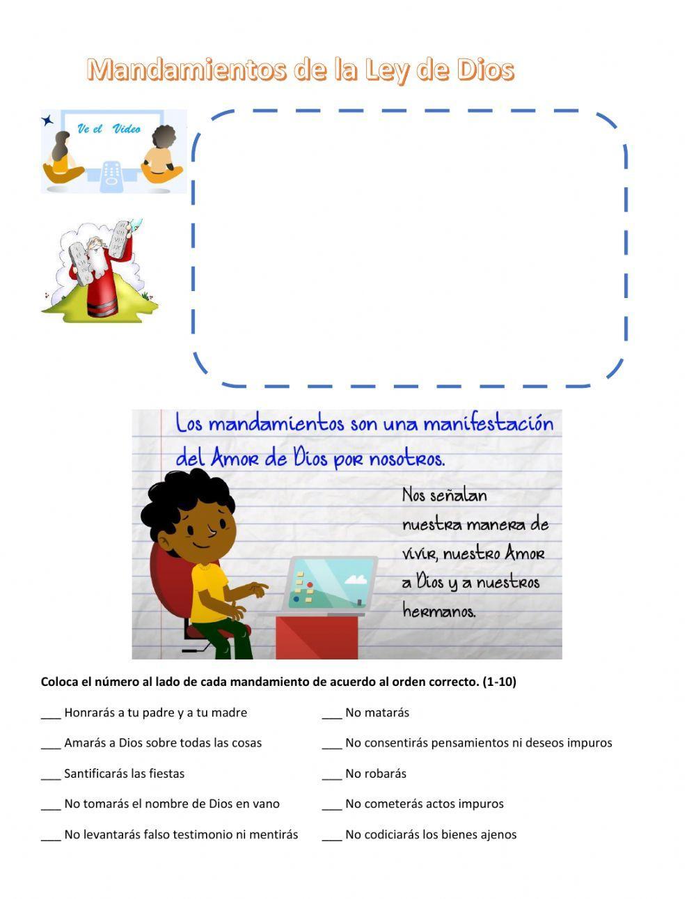 Mandamientos de la Ley de Dios Mandamientos de la Ley de Dios