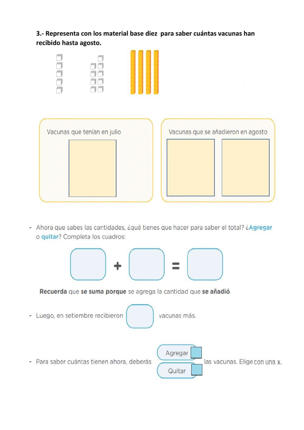 A veces juntamos y otras agregamos
