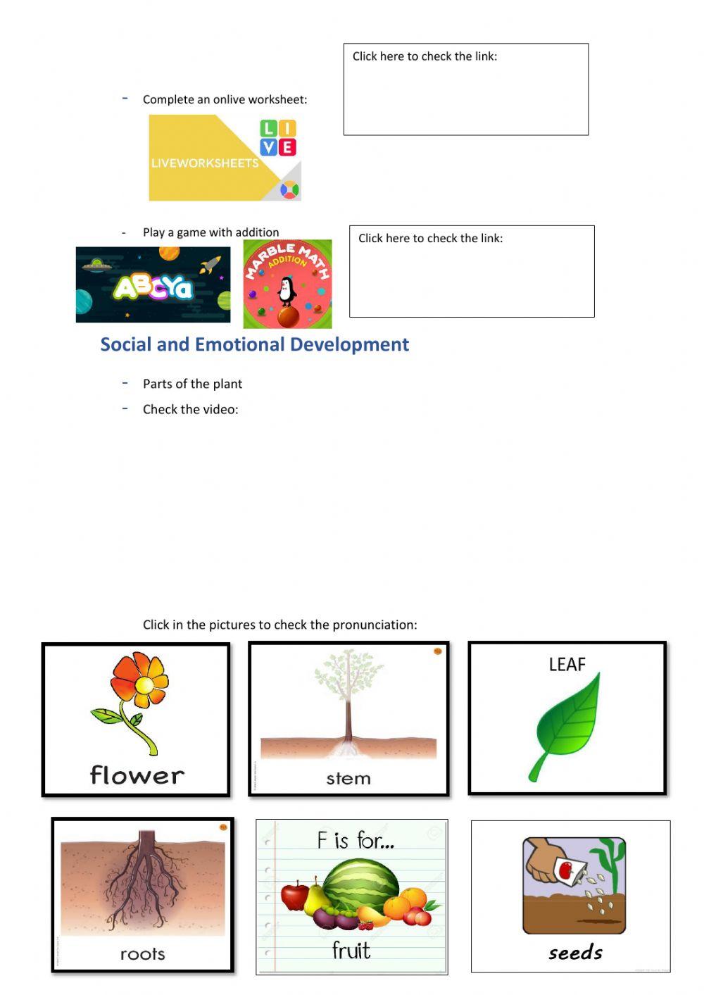 Weekly activities - Preparatory - Week 17