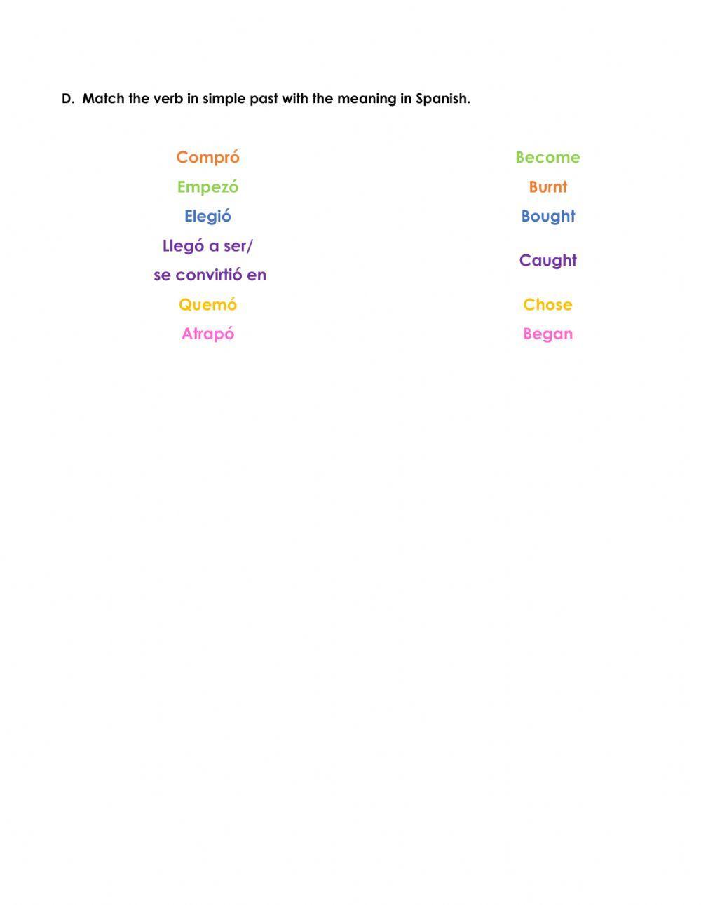 Quiz Verbs L1
