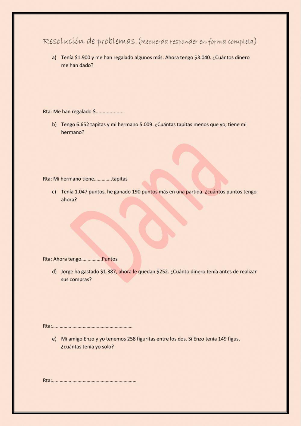 Situaciones problemáticas