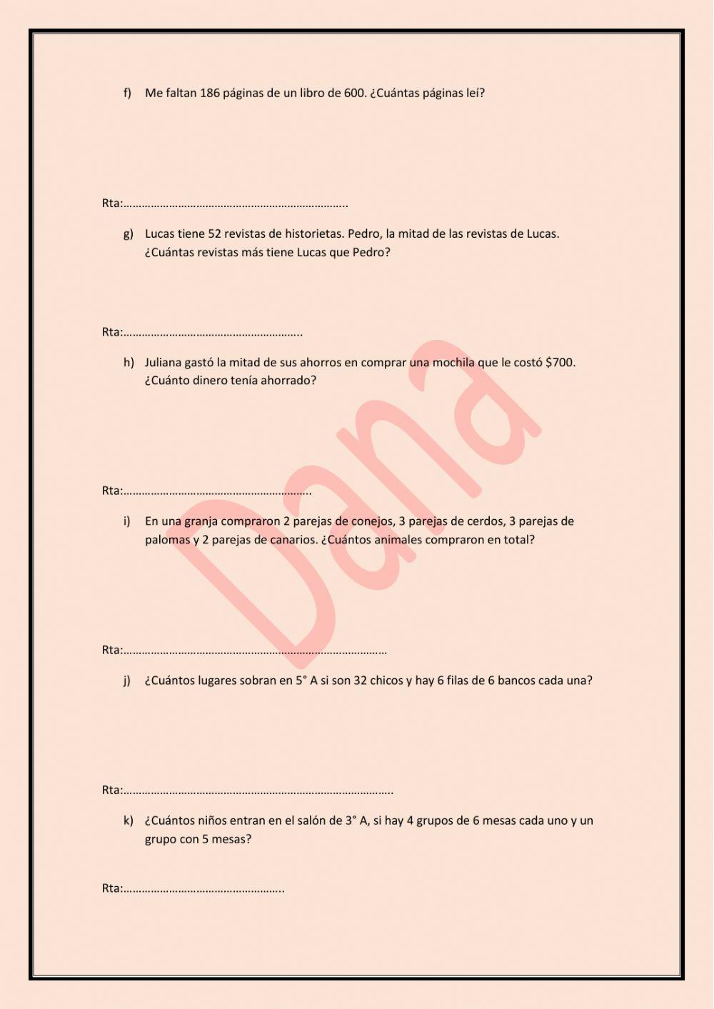 Situaciones problemáticas