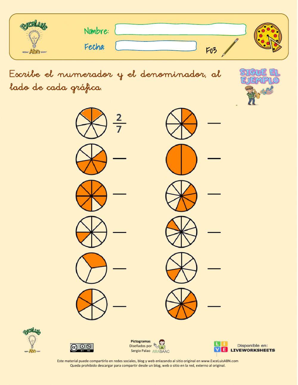 Identificar numerador y denominador 03
