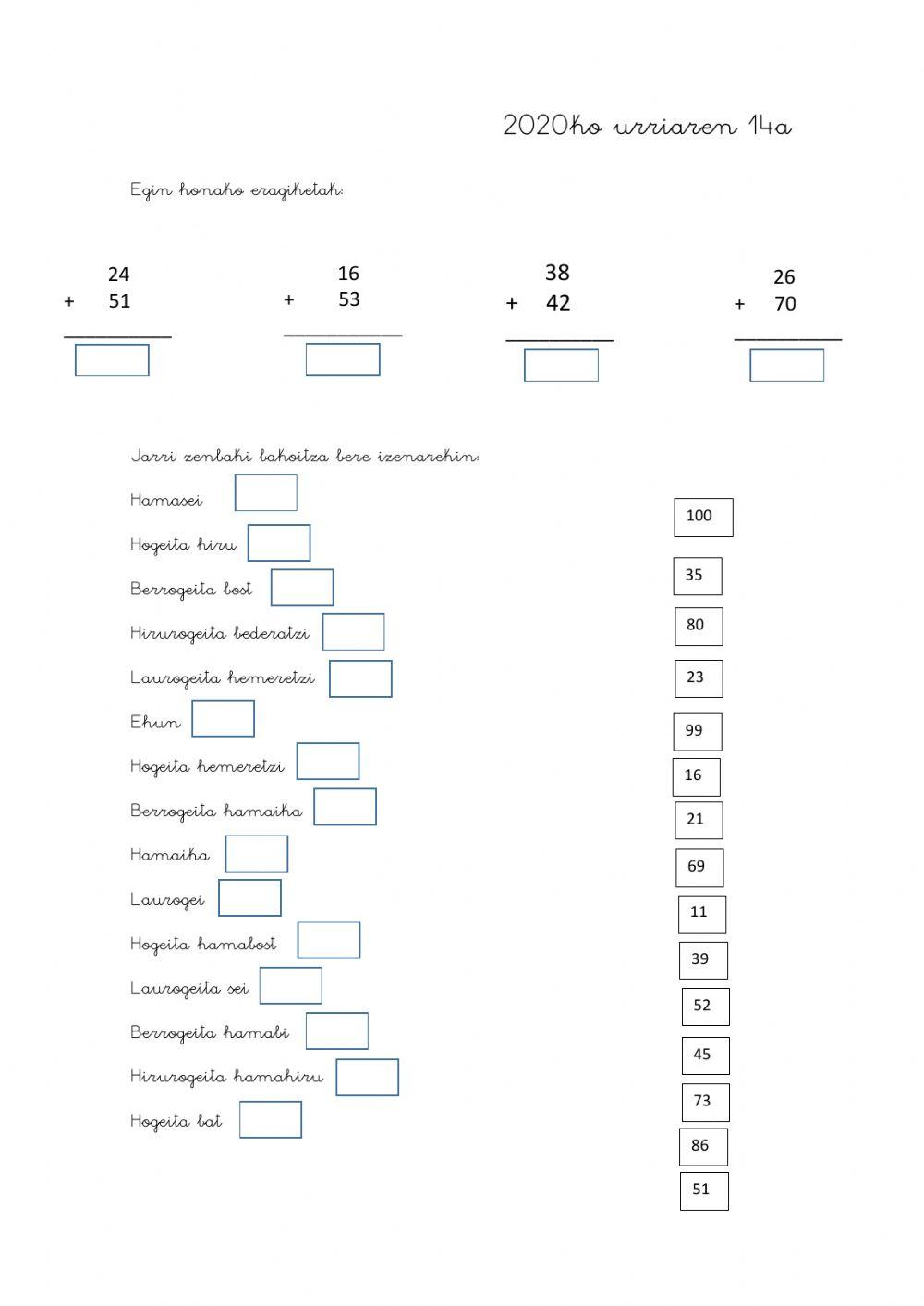 Urriak 14 octubre Mate