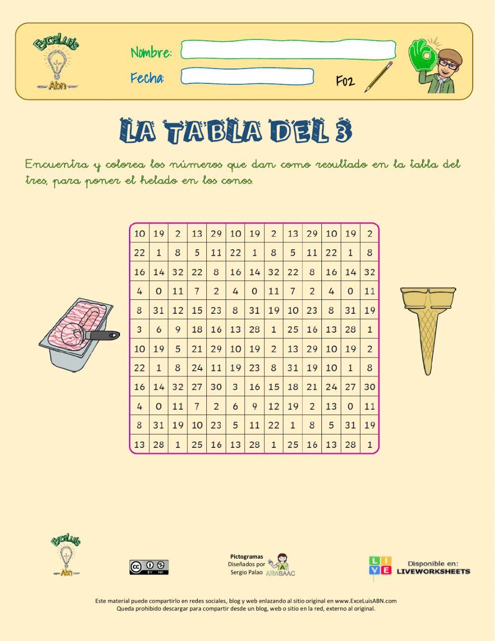 La tabla del 3:laberinto 02