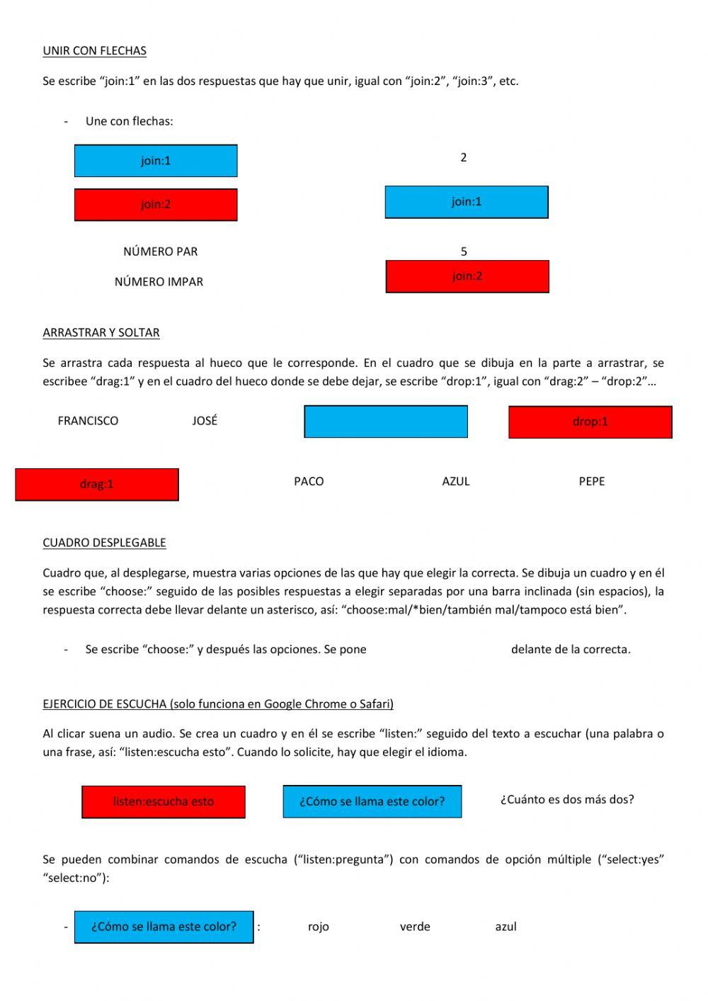 Tutorial de liveworksheets