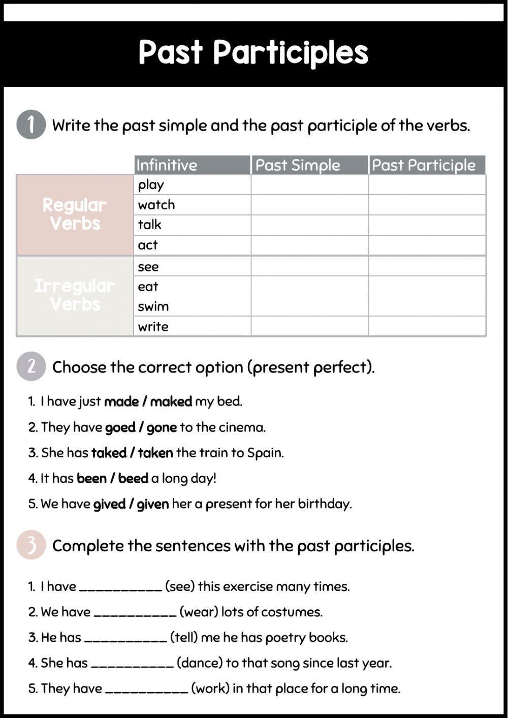 379249 Past Participles Sonia LiveWorksheets 379249-past-participles-sonia-liveworksheets