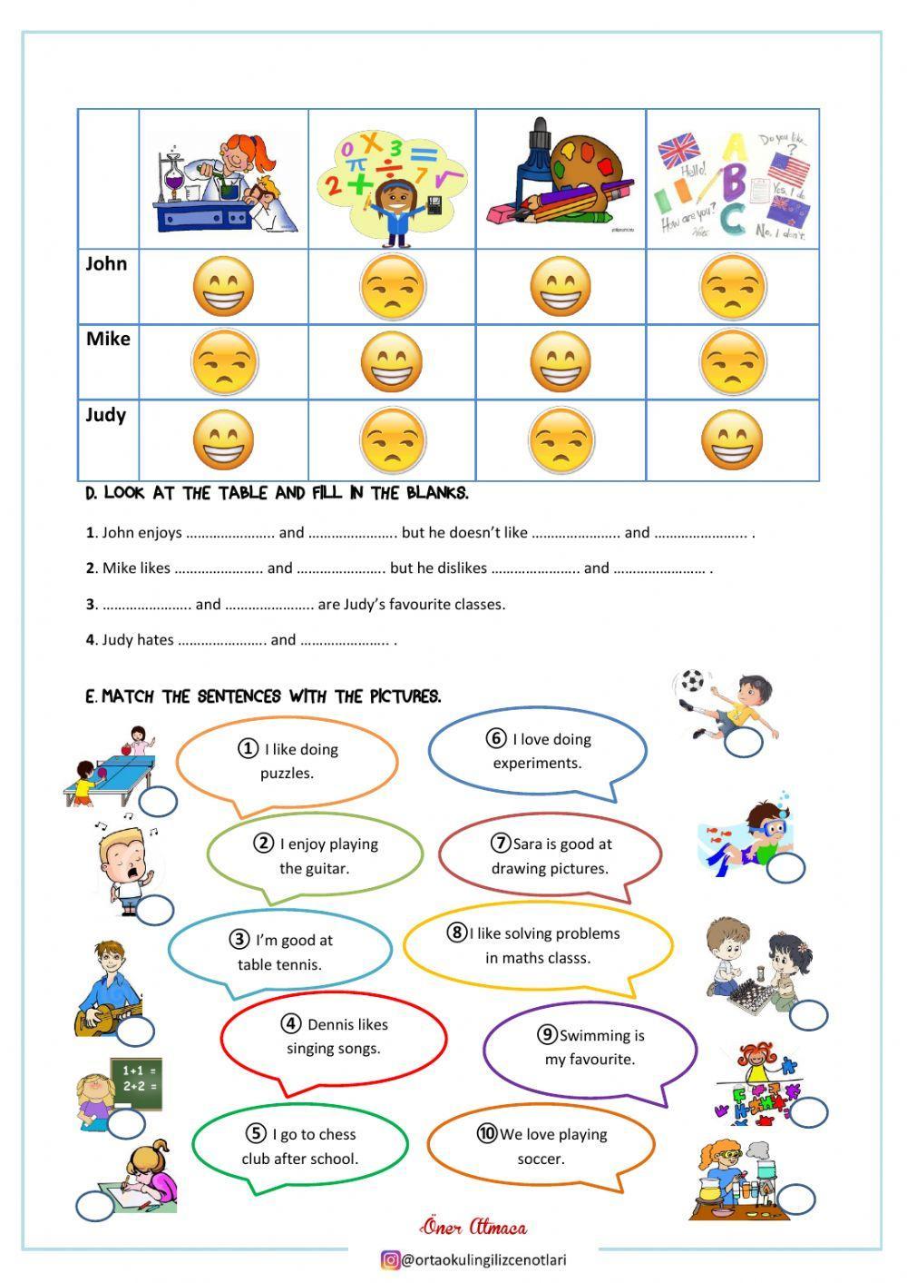 School Subjects 5.1. hello