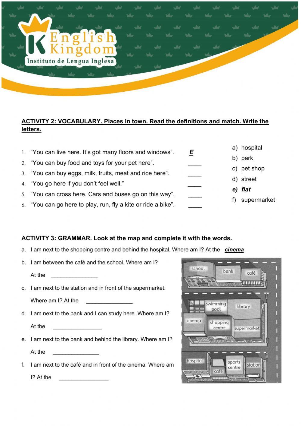 English Kingdom -Assignment U8 -Kid's Box 2