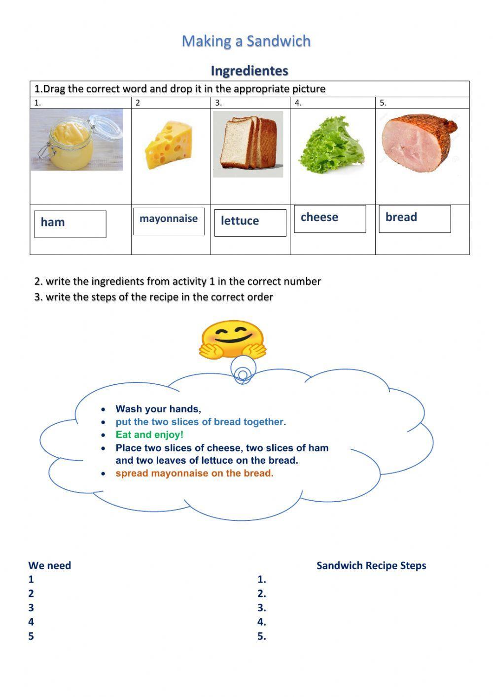 Making A Sandwich 379448 LuelFreya LiveWorksheets making-a-sandwich-379448-luelfreya-liveworksheets