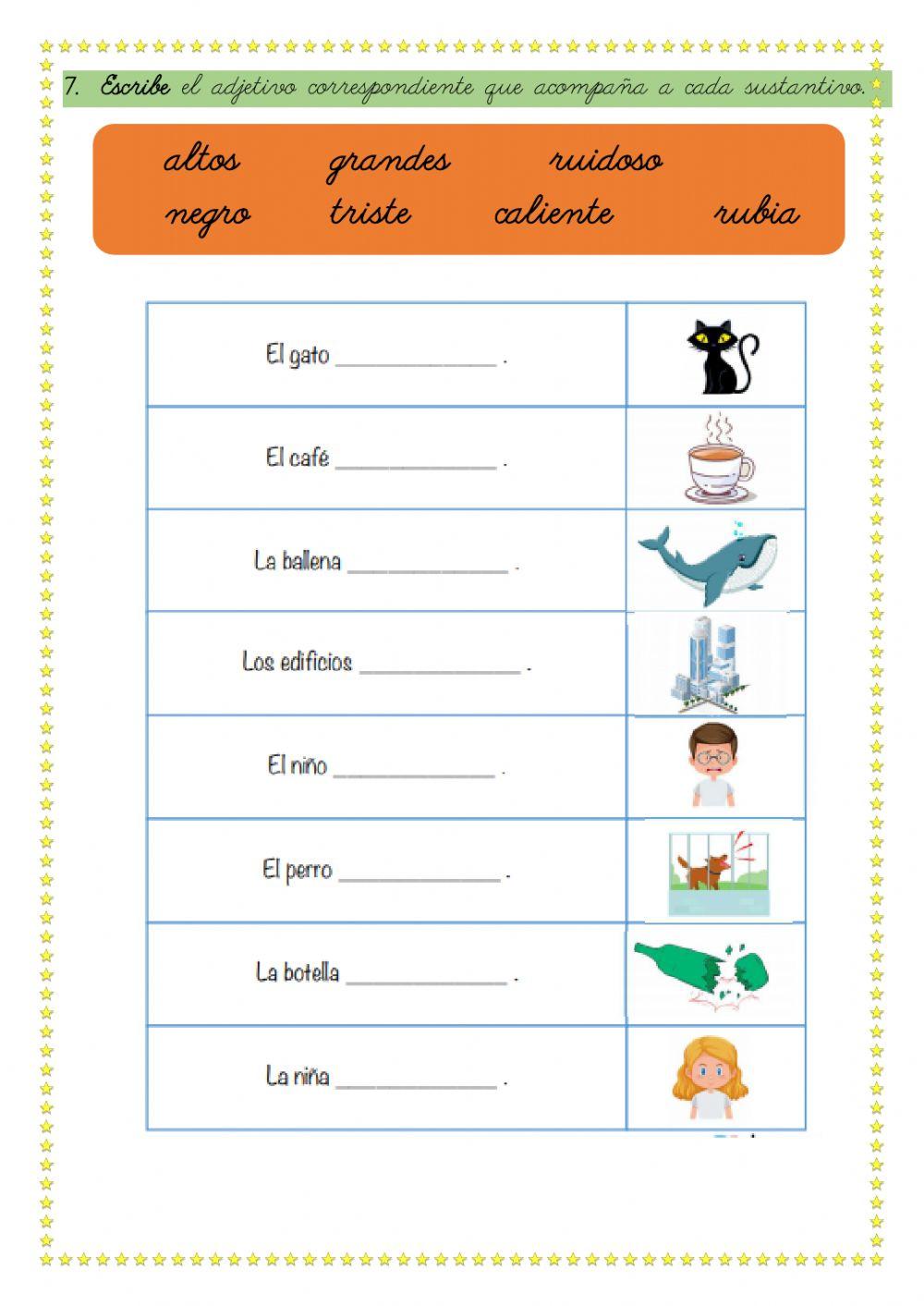 Sustantivos y adjetivos