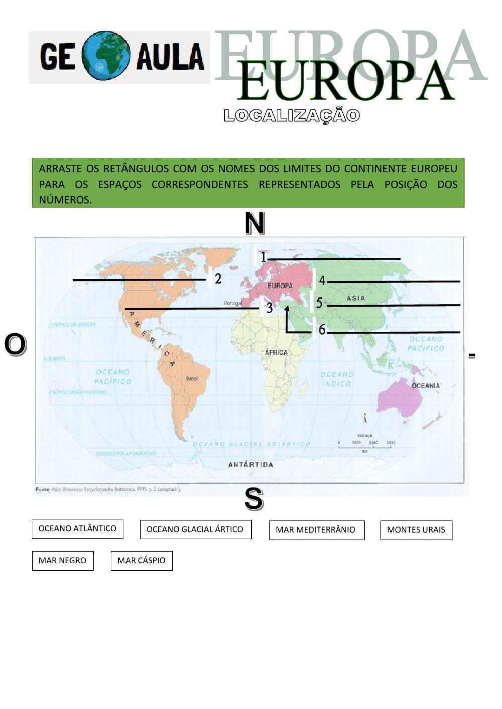 Europa: localização