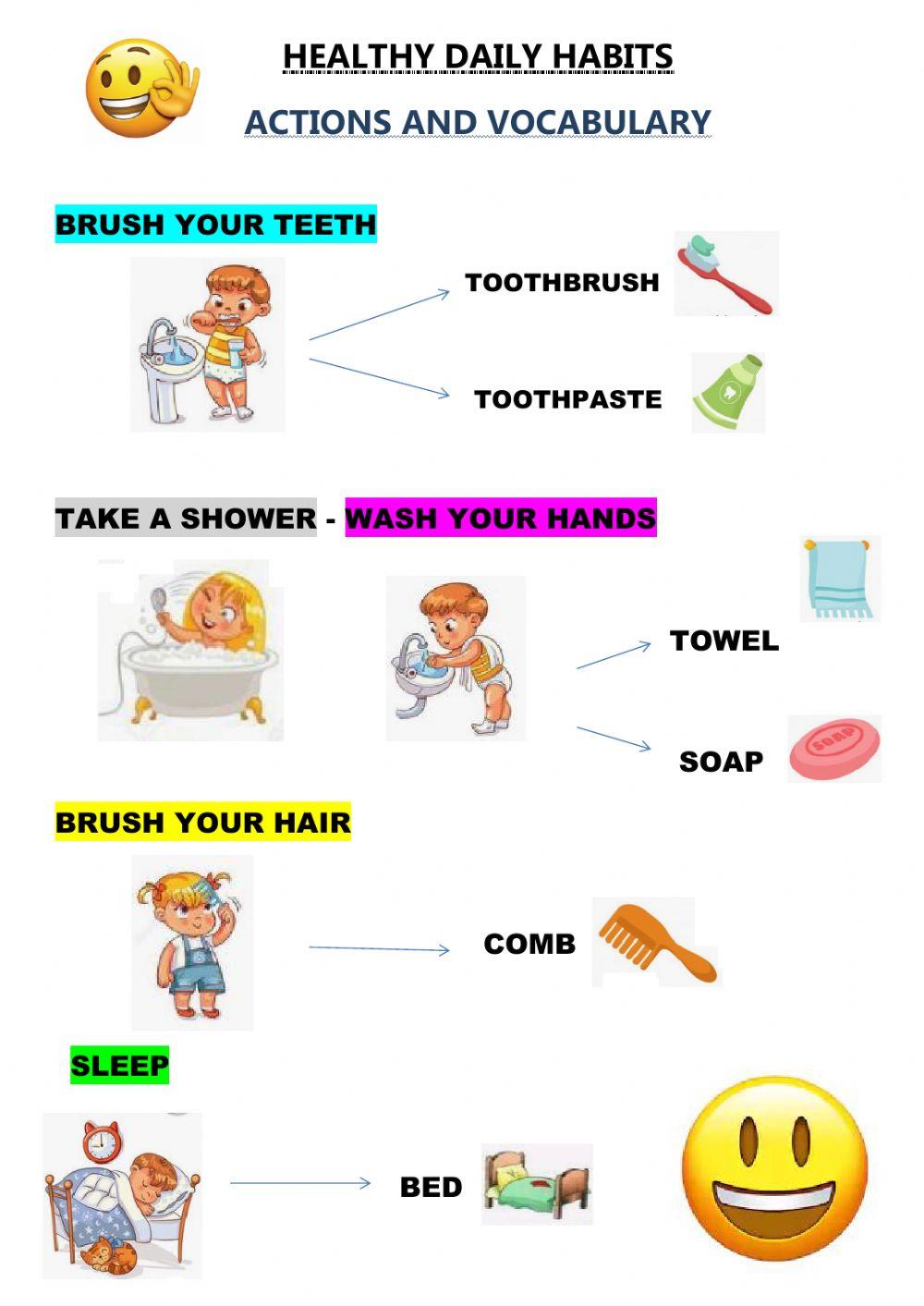 Personal Hygiene- vocabulary