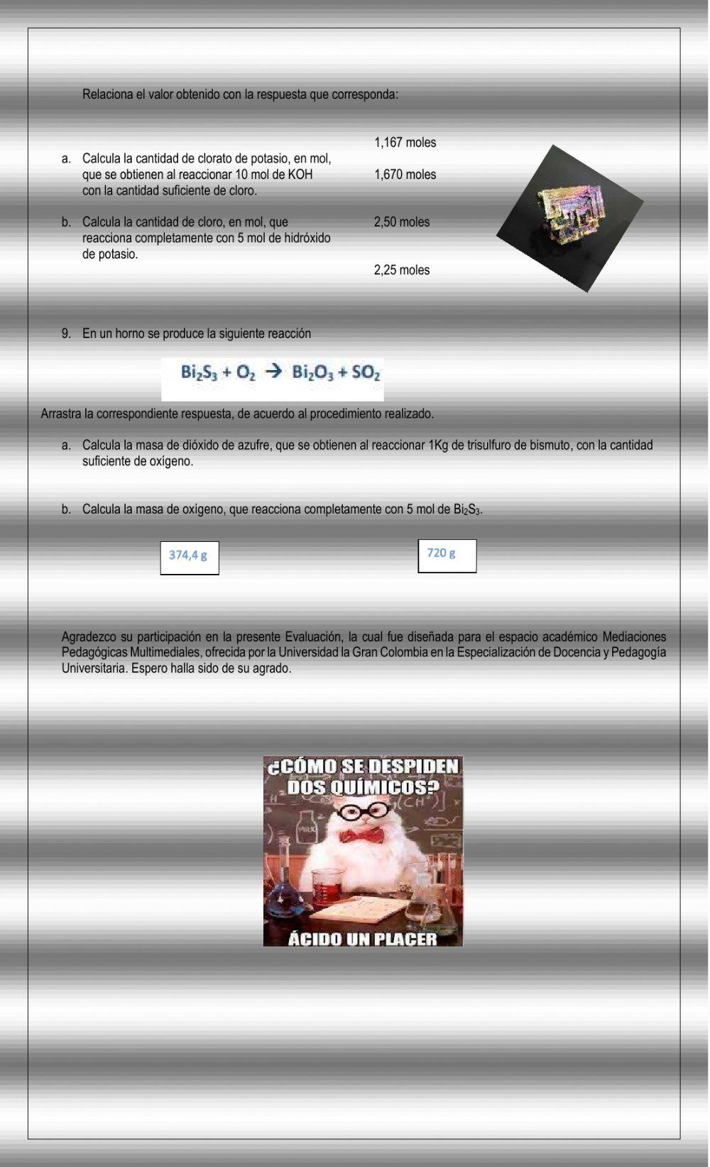 Ejercicios de Estequiometria de Reacción