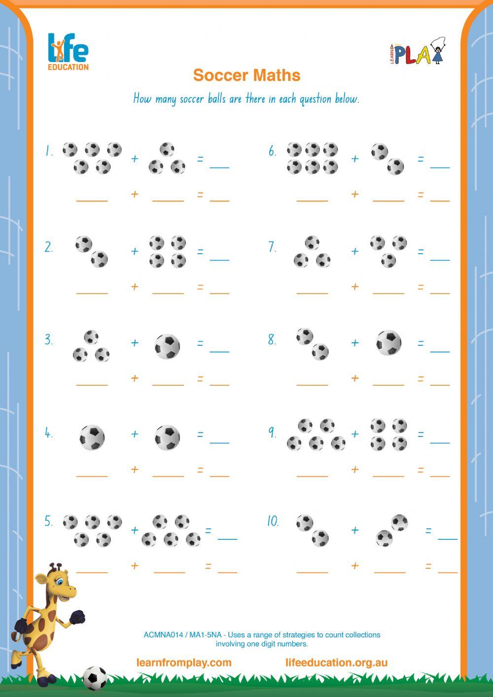 Fitness Fun - Soccer Maths