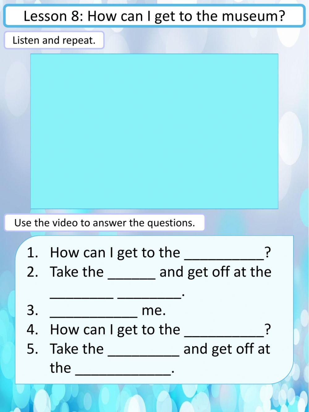 How can I get to the hospital? -Speaking