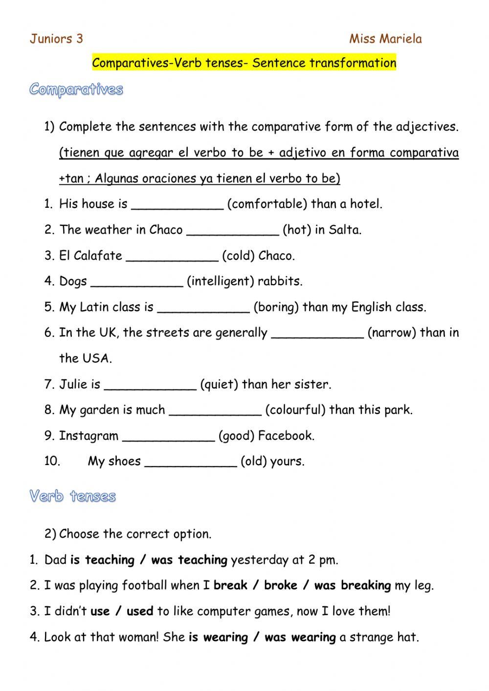 Juniors 3- Review Module 3