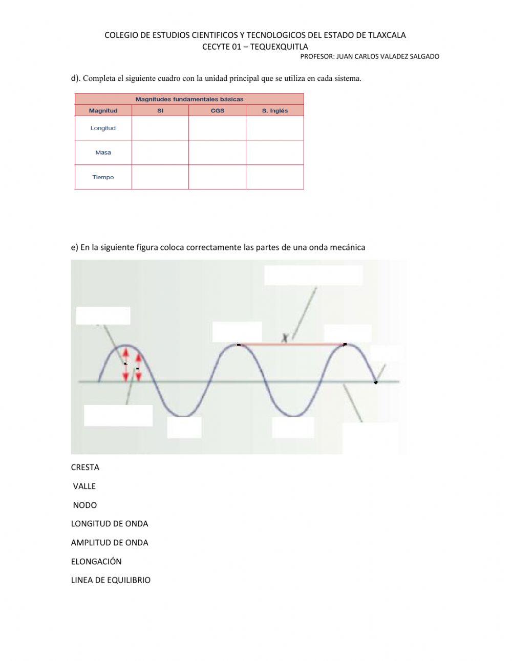 DIAGNOSTICO DE FISICA II