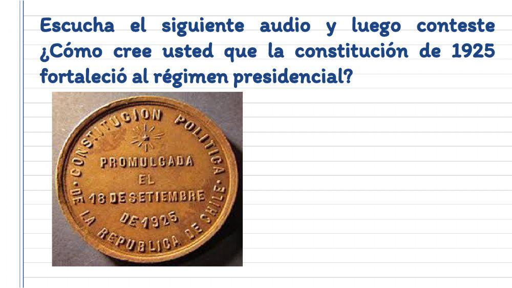 Constitución de 1925 en Chile