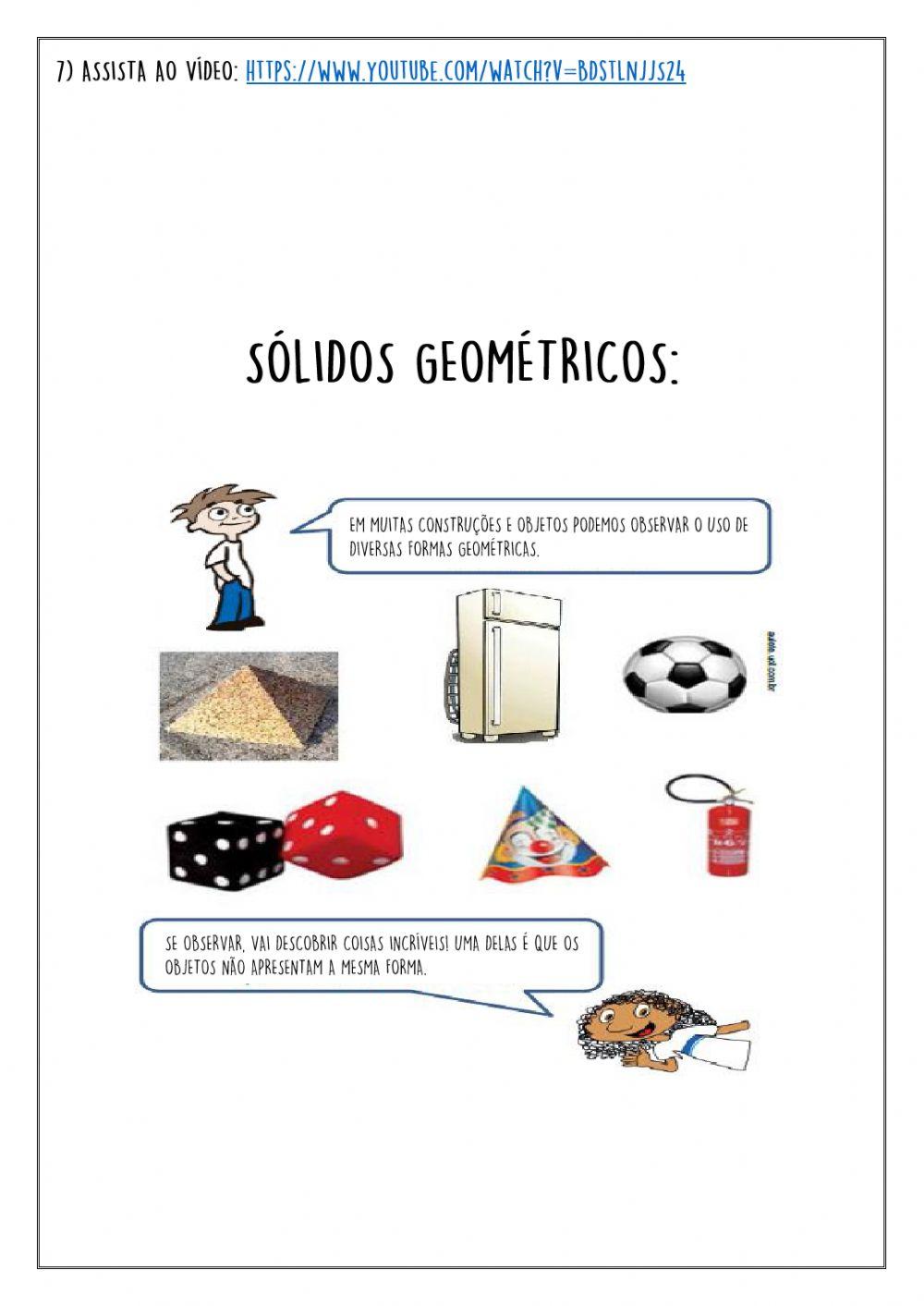 Tipos de moradia e sólidos geométricos