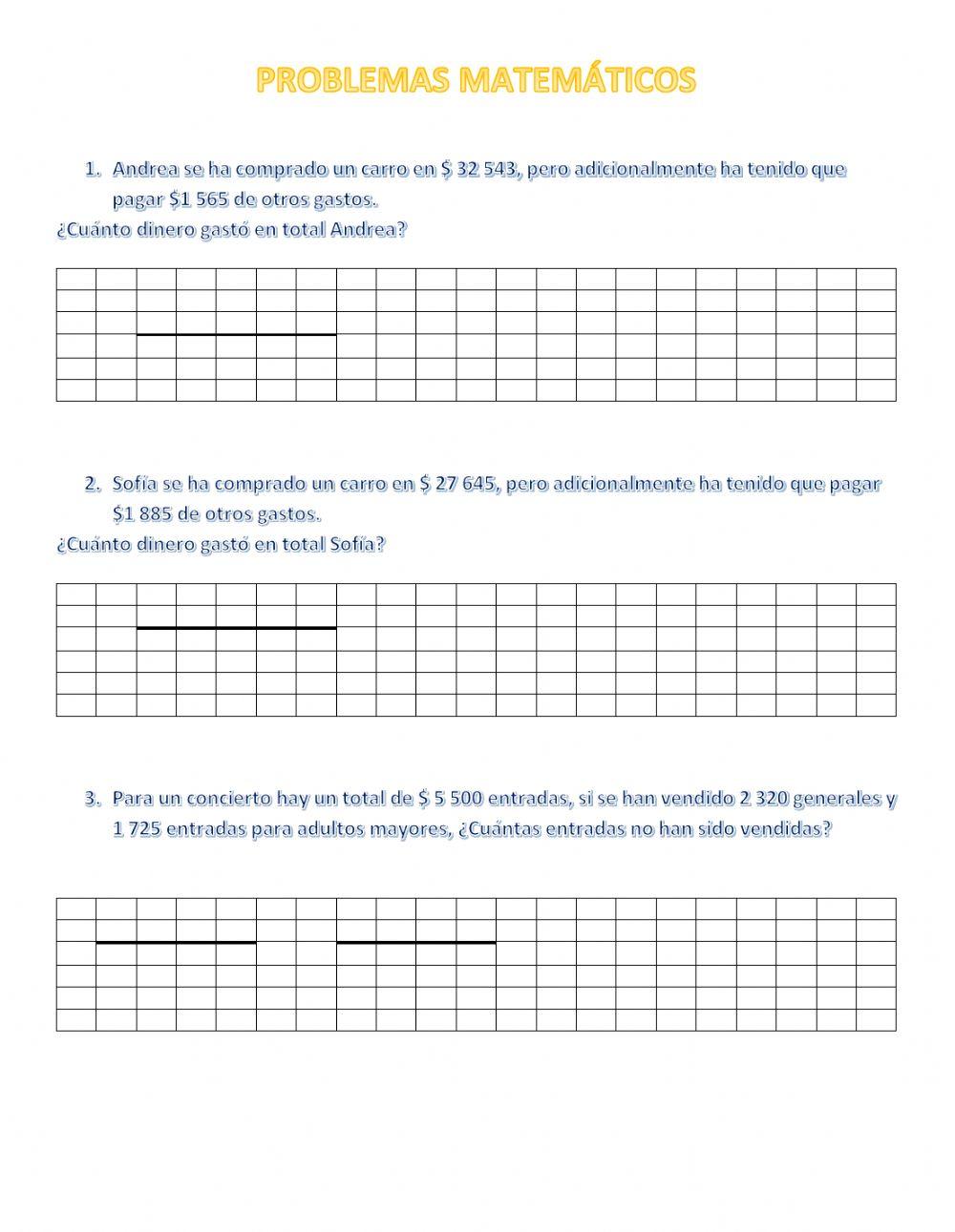 Problemas matemáticos