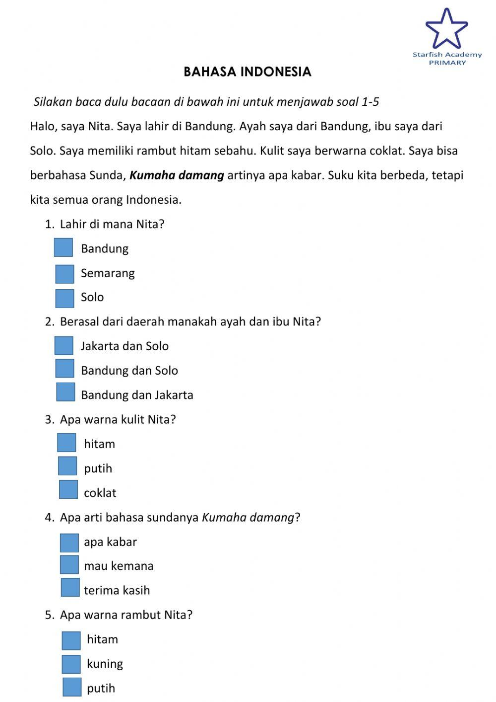 Bahasa Indonesia P2