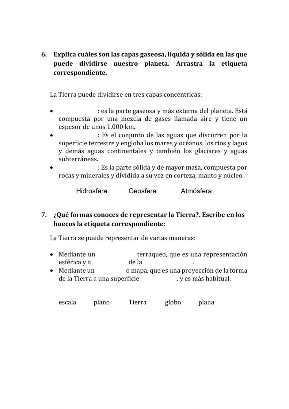 Evaluacion inicial sociales 6º
