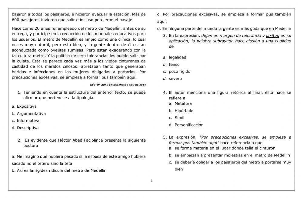 Comprensión Lectora