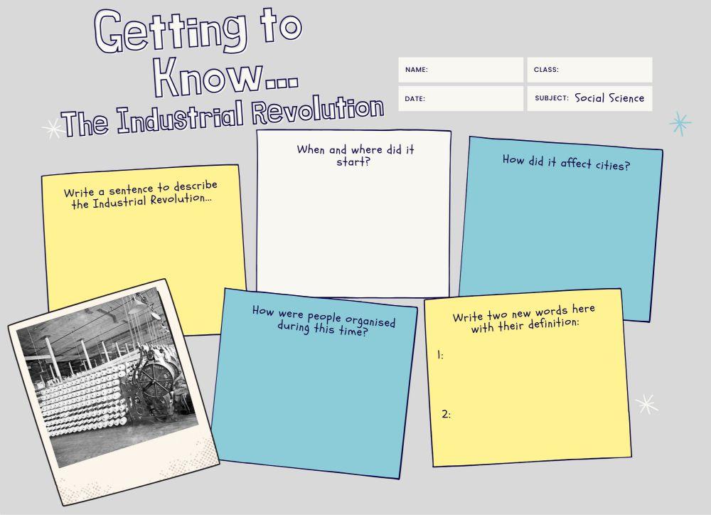 The Industrial … | Free Interactive Worksheets | 380139