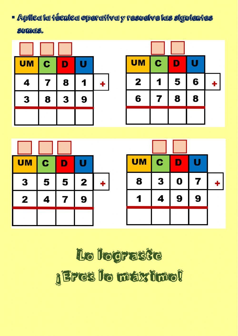 Práctica de Matemática